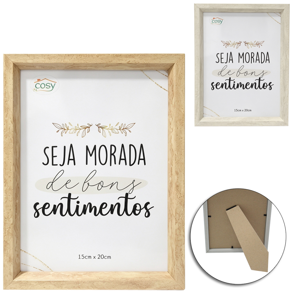 PORTA RETRATO 15X20 COM MOLDURA DE PLASTICO TMD