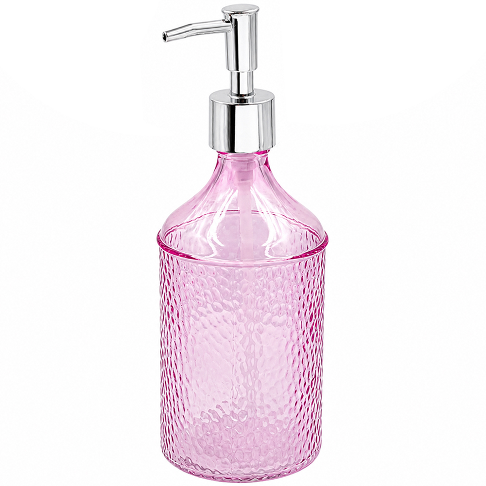 PORTA SABONETE LIQUIDO DE VIDRO REDONDO NEX HOME TRANSCOLOR 420ML