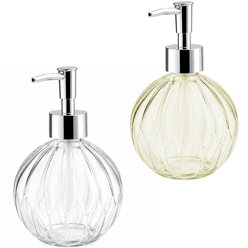 PORTA SABONETE LIQUIDO DE VIDRO REDONDO NEX COOK TRANSCOLOR 450ML