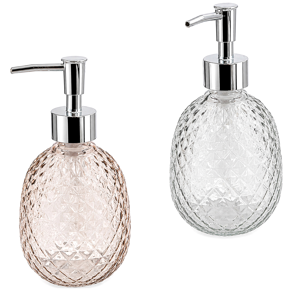 PORTA SABONETE LIQUIDO DE VIDRO REDONDO NEX COOK TRANSCOLOR 480ML