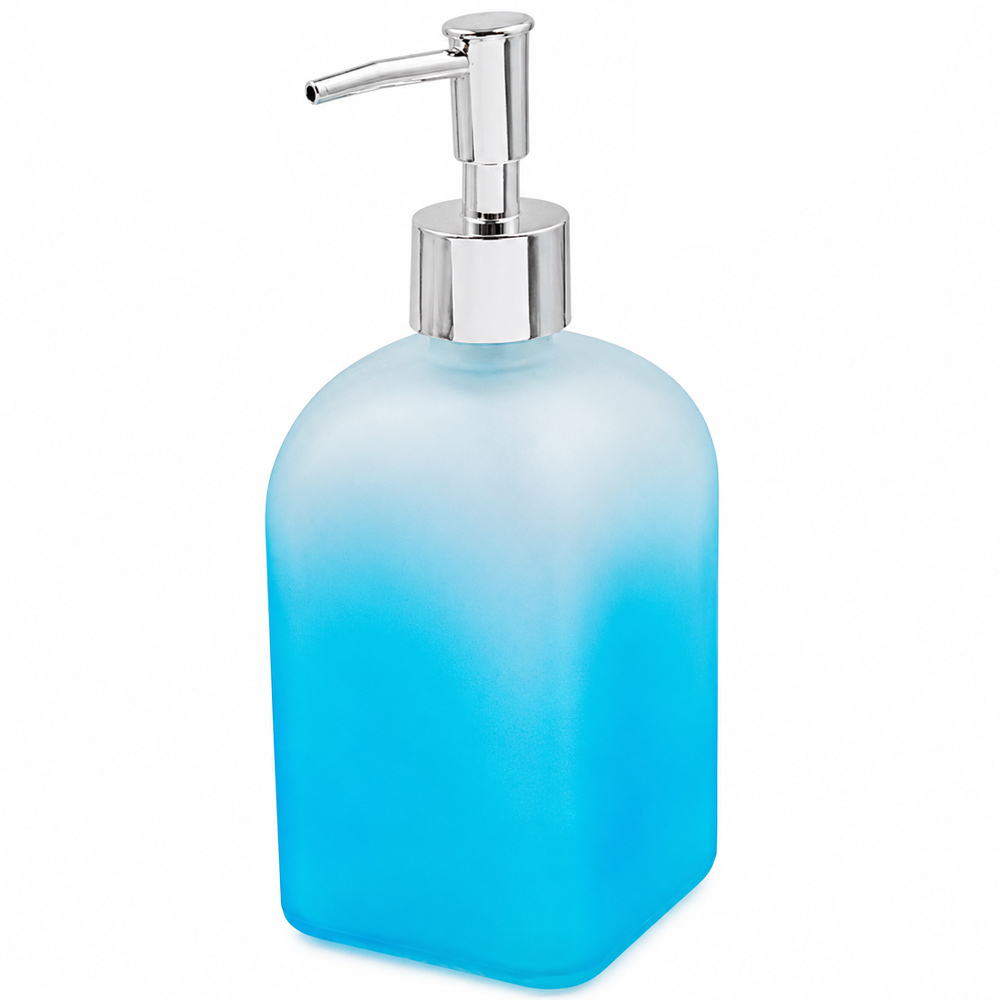 PORTA SABONETE LIQUIDO DE VIDRO QUADRADO FOSCO NEX HOME 420ML