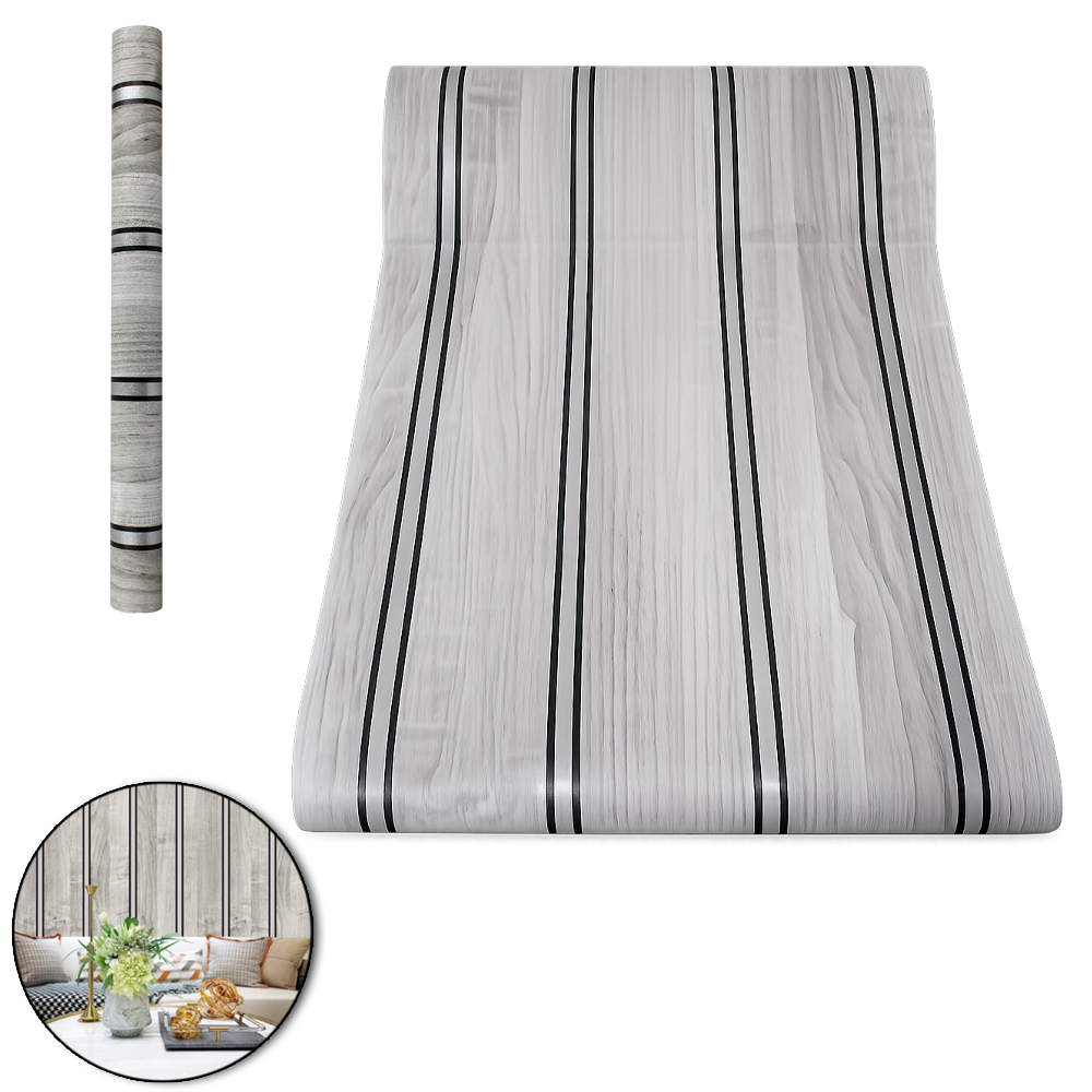 PAPEL DE PAREDE ROLO AUTOADESIVO LAMINADO MADEIRA 45CMX5M