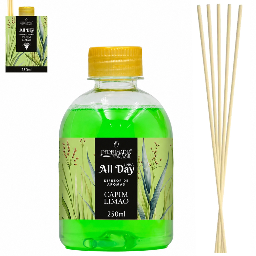 DIFUSOR DE AROMAS PARA AMBIENTES CAPIM LIMAO ALL DAY 250ML