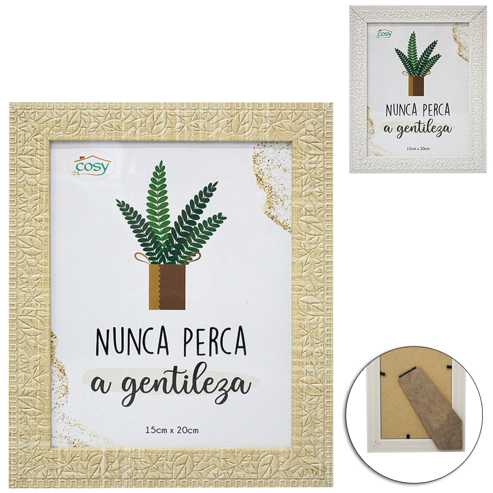 PORTA RETRATO 15X20 COM MOLDURA DE PLASTICO TMD