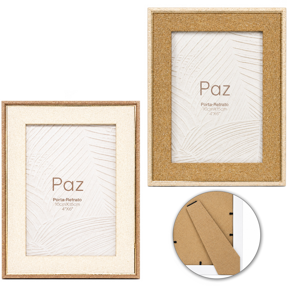 PORTA RETRATO 10X15 COM MOLDURA DE PLASTICO TMD 