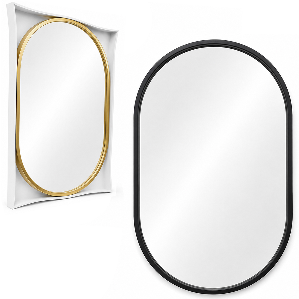 ESPELHO DE PENDURAR OVAL DECORATIVO 60X40CM 