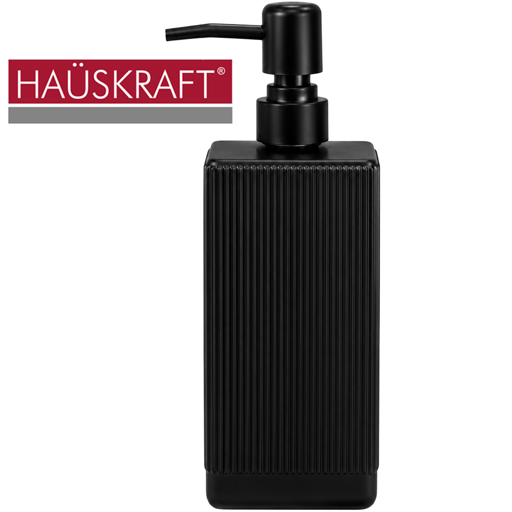 PORTA SABONETE LIQUIDO DE VIDRO QUADRADO ARBOR HAUSKRAFT 350ML