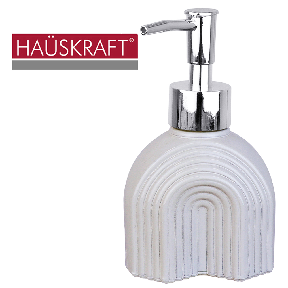 PORTA SABONETE LIQUIDO DE VIDRO ARCOS HAUSKRAFT 250ML PSBL089BG WESTERN