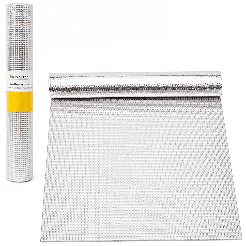 FORRO / ESTEIRA / TAPETE / TOALHA DE PLASTICO MULTIUSO ANTIDERRAPANTE PARA ARMARIO E GAVETA 45X200CM