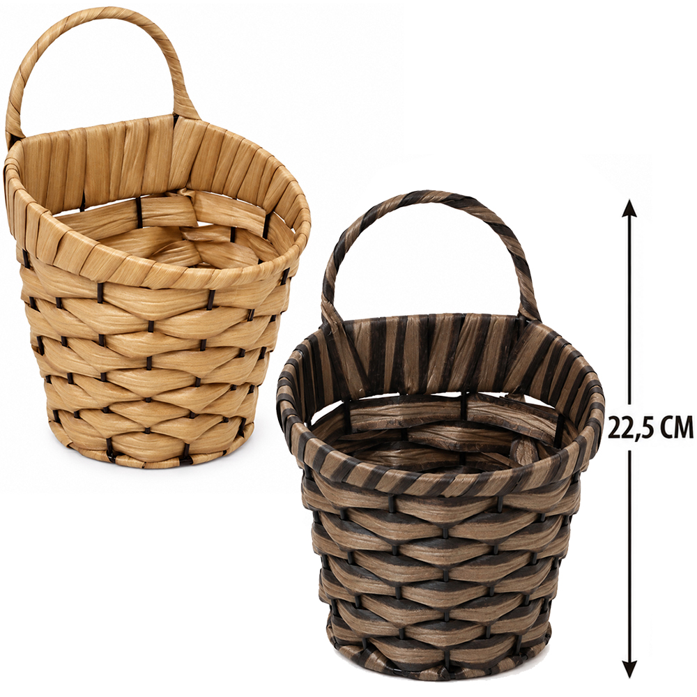 CESTO ORGANIZADOR DE PLASTICO TIPO VIME COM ALCA 22,5X15X12,5CM