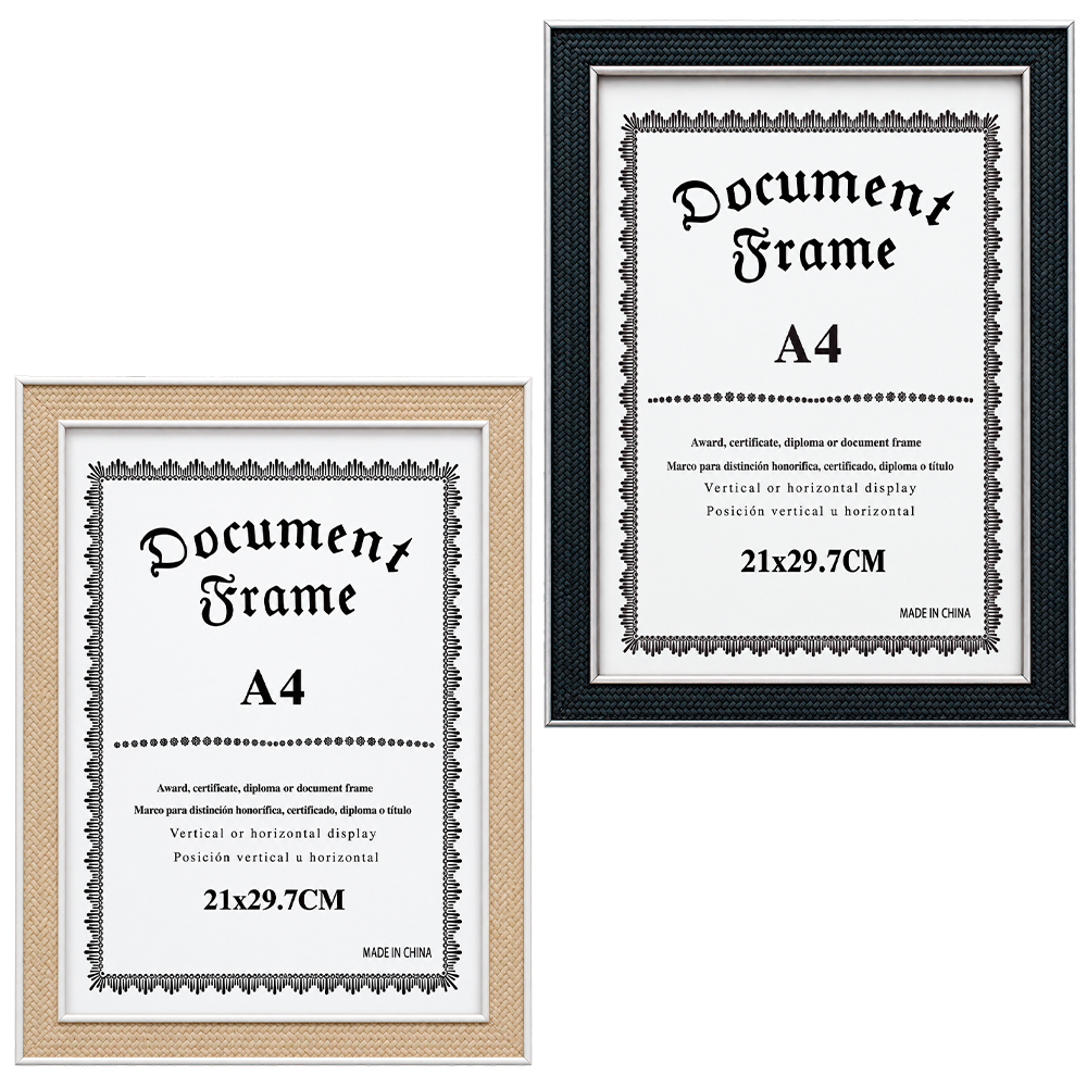 QUADRO PARA DIPLOMAS / CERTIFICADOS A4 DE PLASTICO 29,7X21CM 