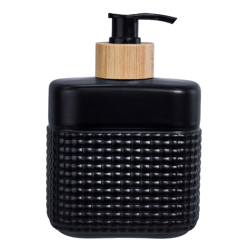 PORTA SABONETE LIQUIDO DE VIDRO GOLA DE BAMBU HAUSKRAFT 420ML