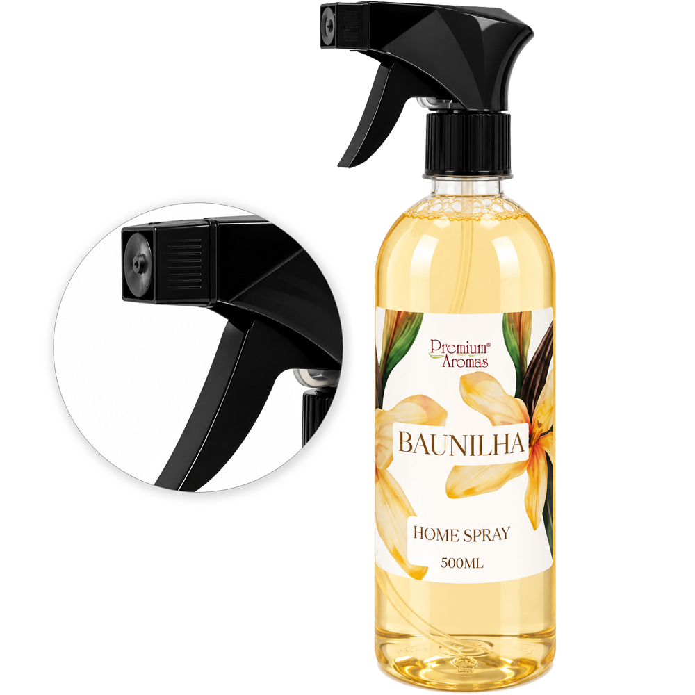 AROMATIZADOR DE AMBIENTE HOME SPRAY BAUNILHA PREMIUM AROMAS 500ML