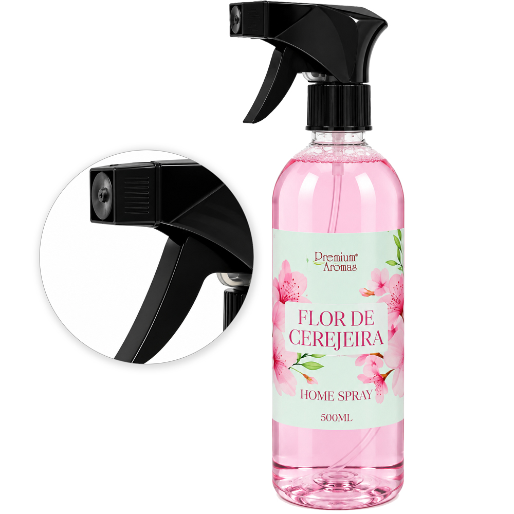 AROMATIZADOR DE AMBIENTE HOME SPRAY FLOR DE CEREJEIRA PREMIUM AROMAS 500ML