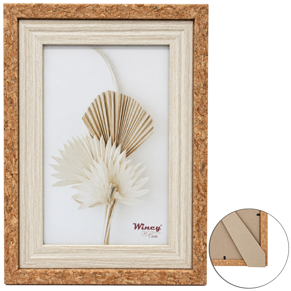 PORTA RETRATO 10X15 COM MOLDURA DE MADEIRA MDF ELEGANCE