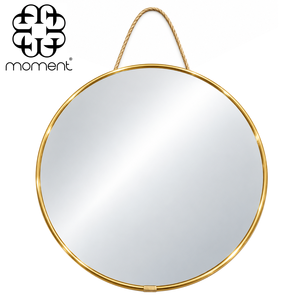 ESPELHO DE PENDURAR EMOLDURADO REDONDO DECORATIVO 25CM DE Ø