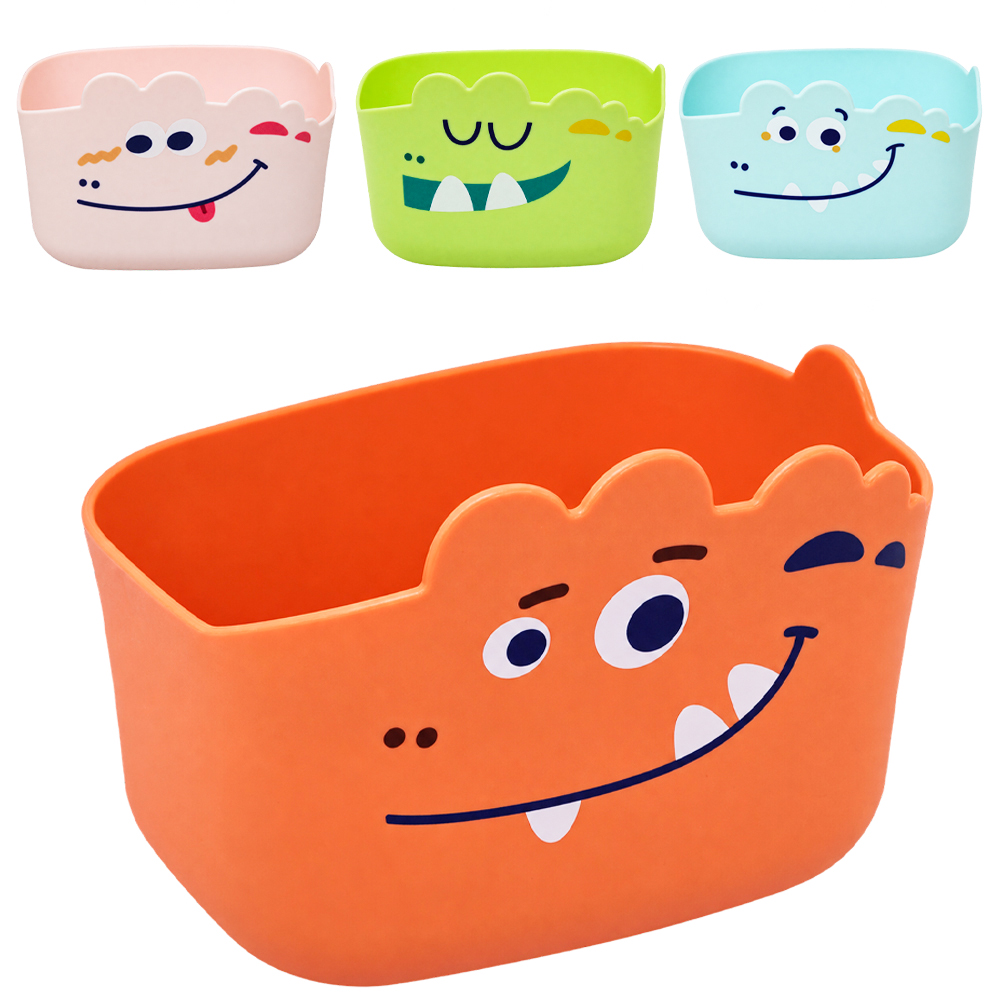 CESTO ORGANIZADOR PORTA TRECO DE PLASTICO RETANGULAR BICHINHO 12X9X8,5CM 