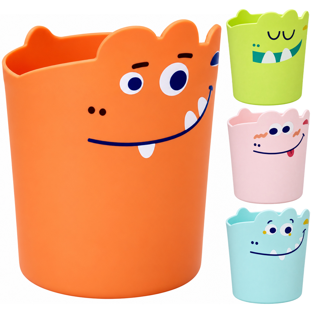 CESTO ORGANIZADOR PORTA TRECO DE PLASTICO REDONDO BICHINHO 13X10,5CM DE Ø 
