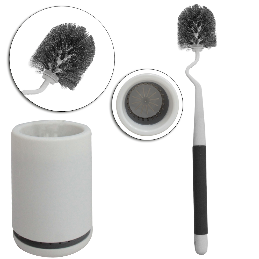 ESCOVA SANITARIA COM SUPORTE DE PLASTICO REDONDO INOVA 53,5X11CM DE Ø 