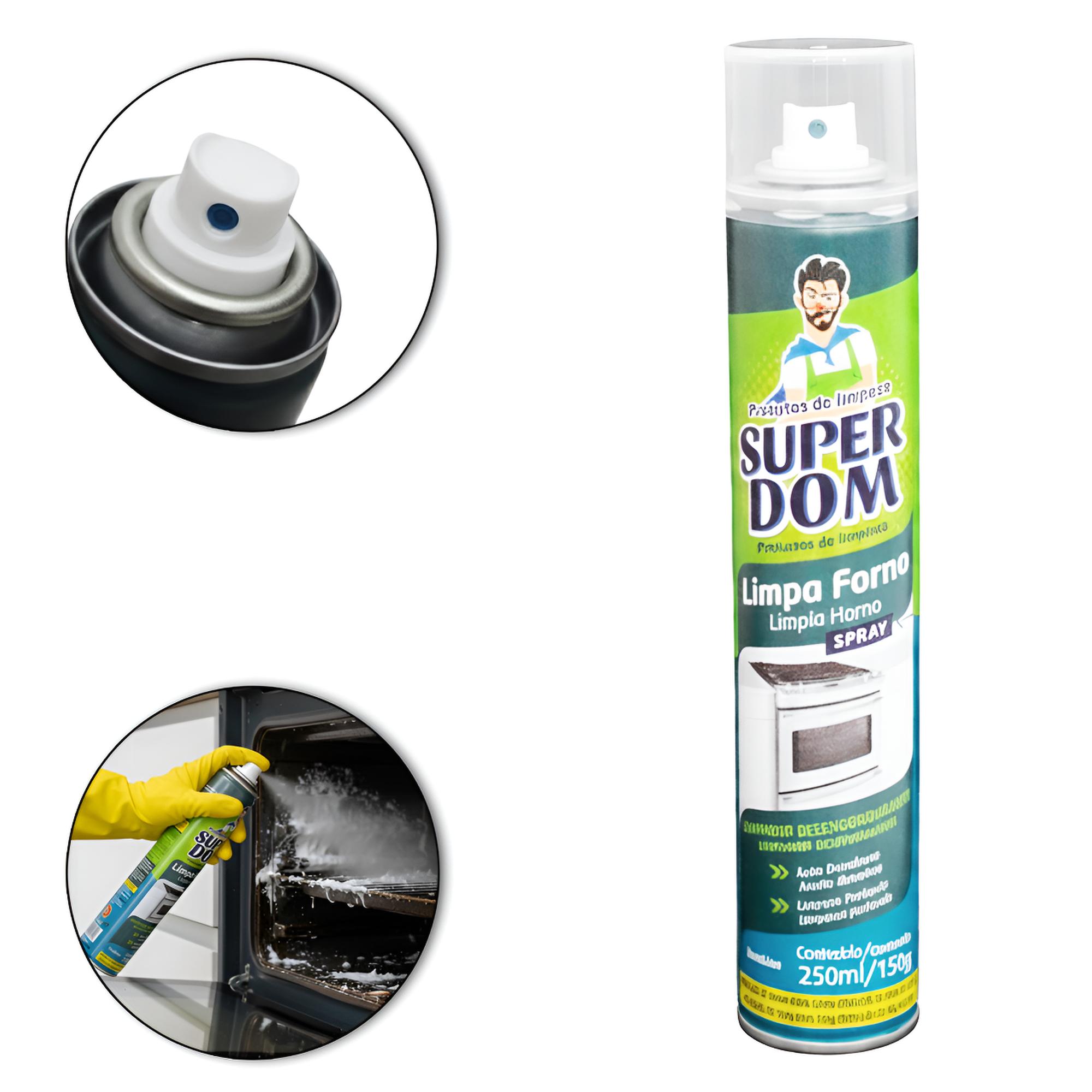 LIMPA FORNO SPRAY SUPER DOM 250ML/150G