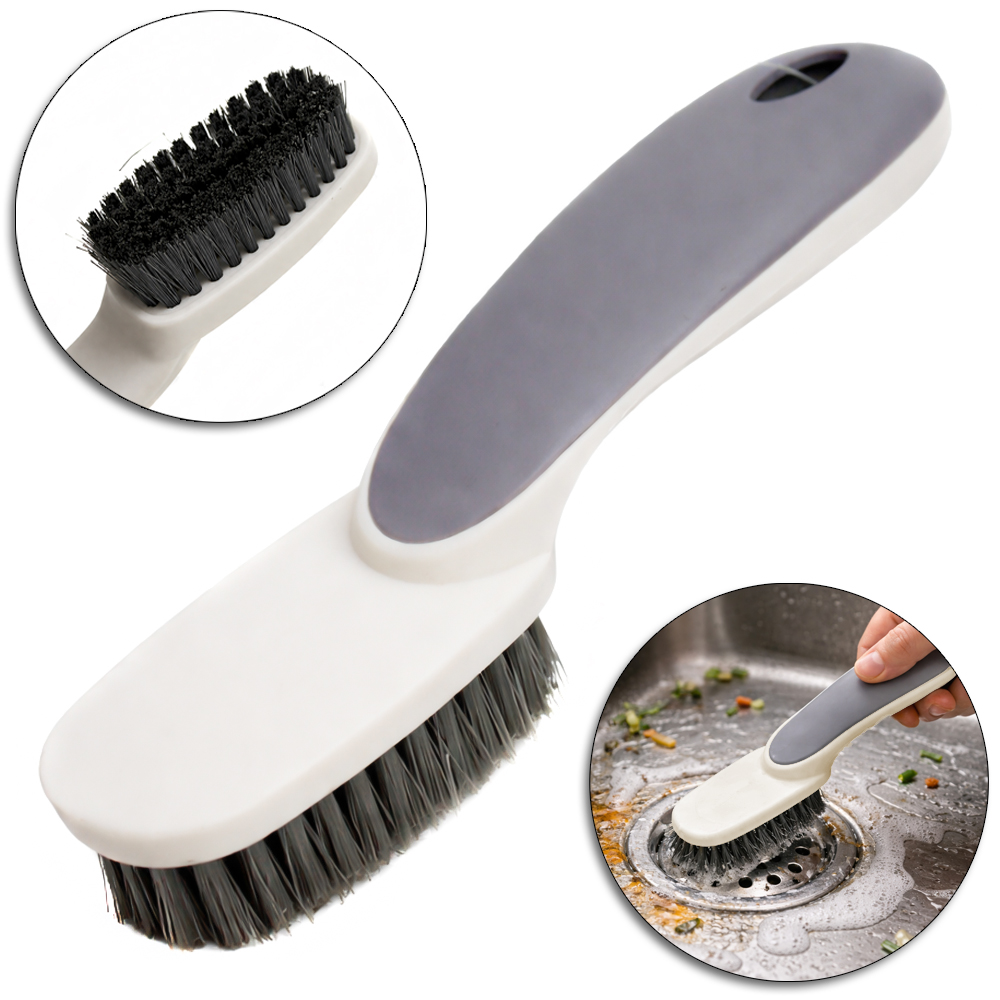 ESCOVA DE LIMPEZA MULTIUSO CABO PLASTICO 17X4X2CM