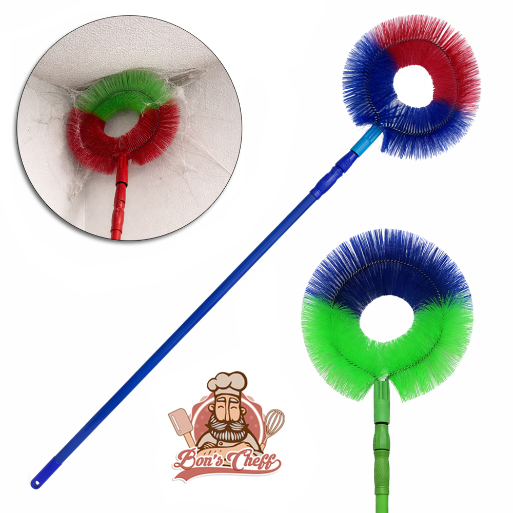 VASSOURA LIMPA CANTO / TETO COLORS CABO EXTENSIVEL DE METAL 1,71M