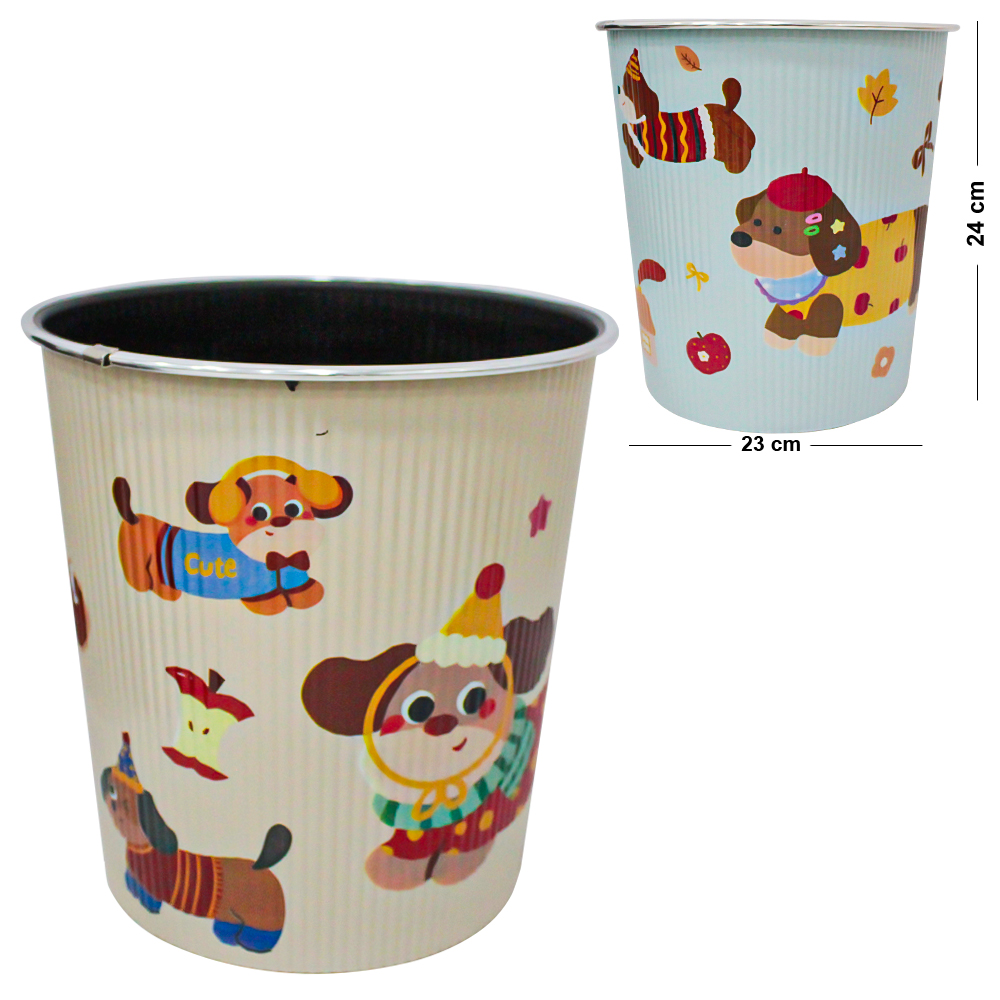 LIXEIRA DE PLASTICO REDONDA LABEL 24X23CM DE Ø