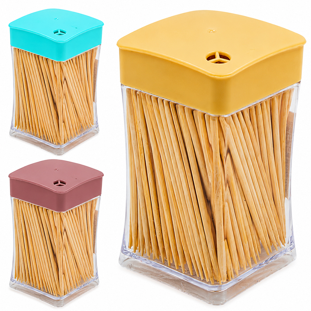 PALITEIRO DE PLASTICO COM 260 PALITOS DE MADEIRA NEX COOK 8X4,5CM DP PLAY