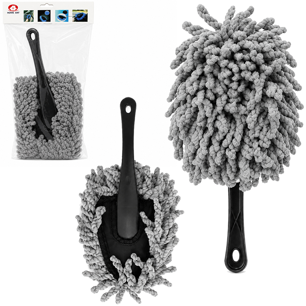 ESPANADOR DE MICROFIBRA CABO PLASTICO 29X10CM 