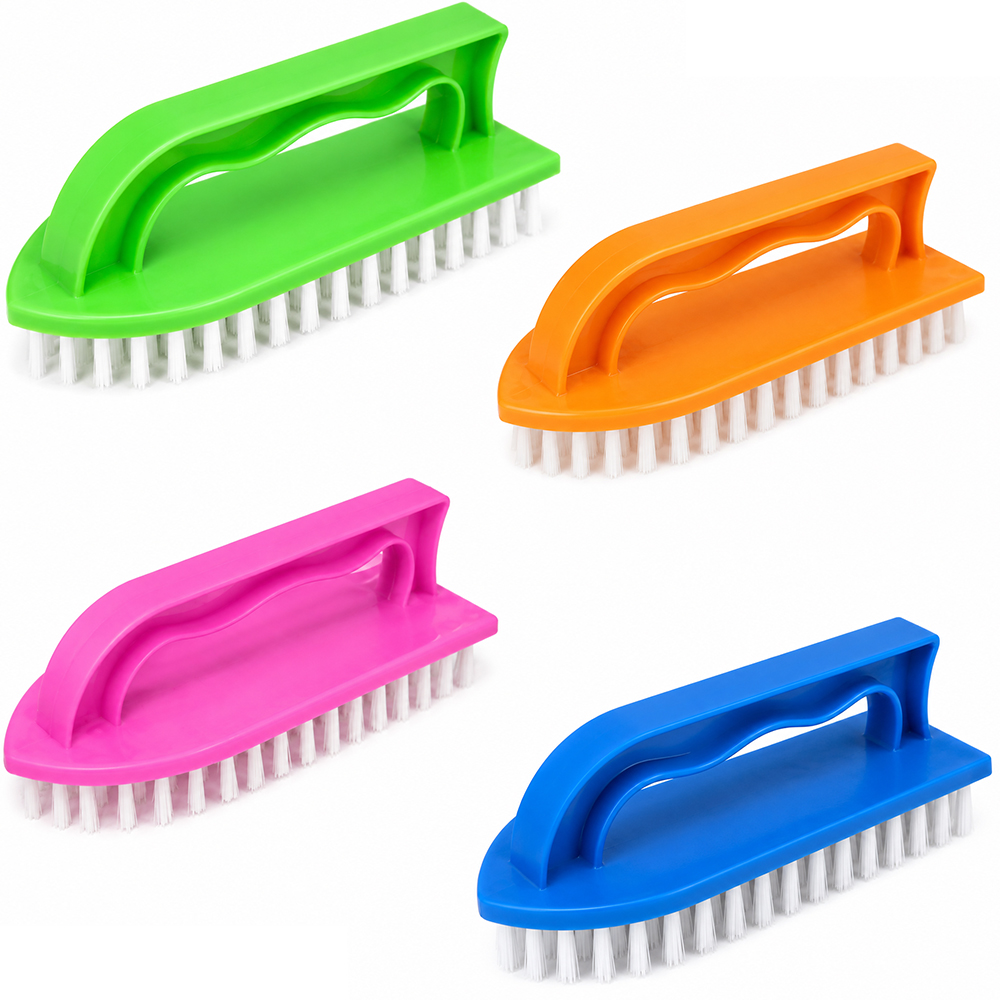 ESCOVA LAVADEIRA MULTIUSO COM ALCA DE PLASTICO 14X6CM
