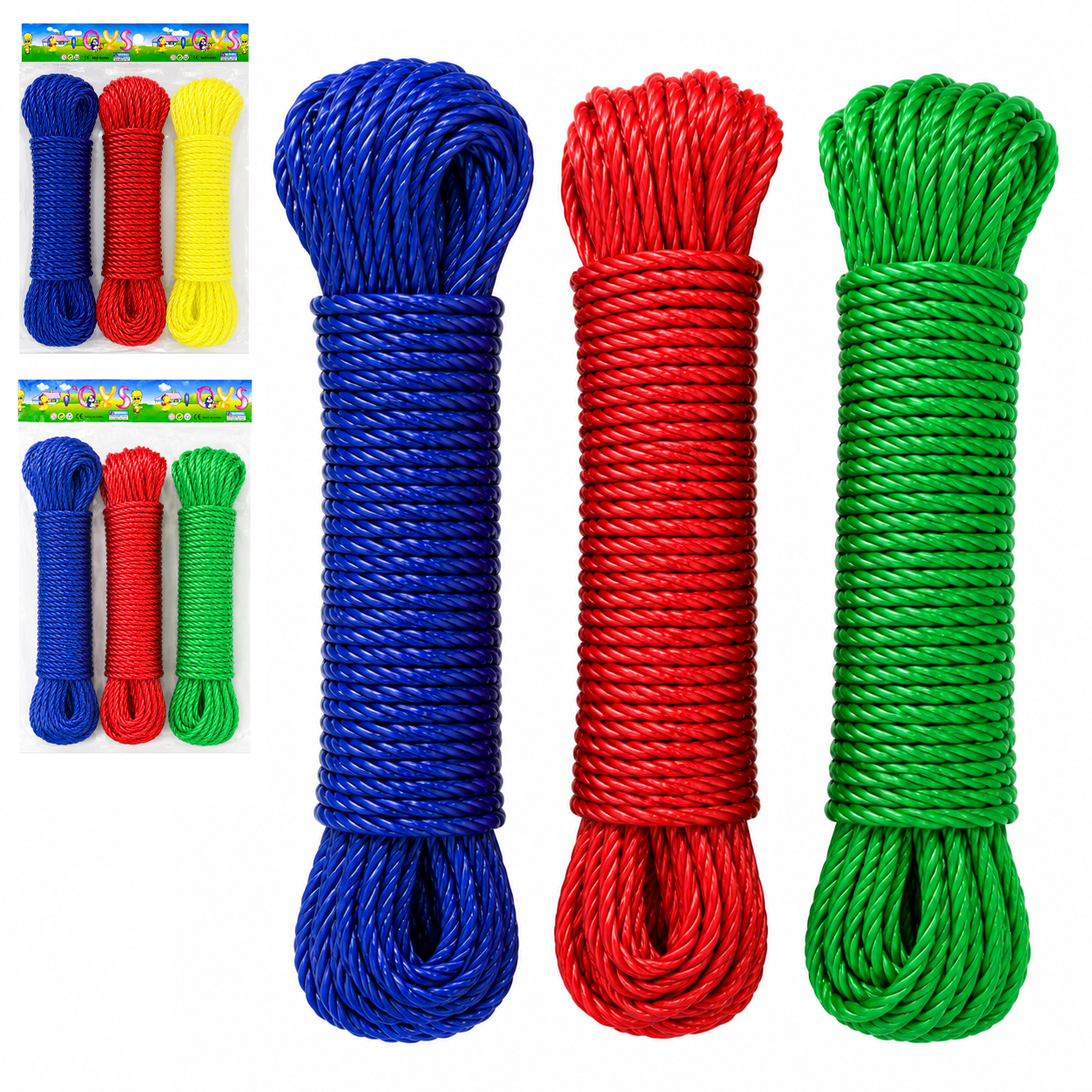 CORDA DE NYLON PARA VARAL COM 3 PECAS 10MX3MM