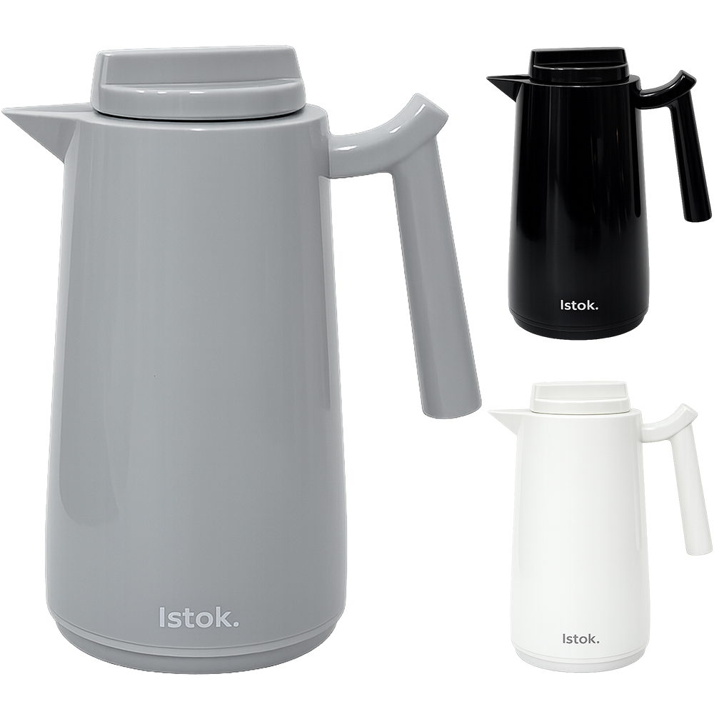GARRAFA TERMICA COM AMPOLA DE VIDRO KISS CINZA / PRETA / OFF 400ML 