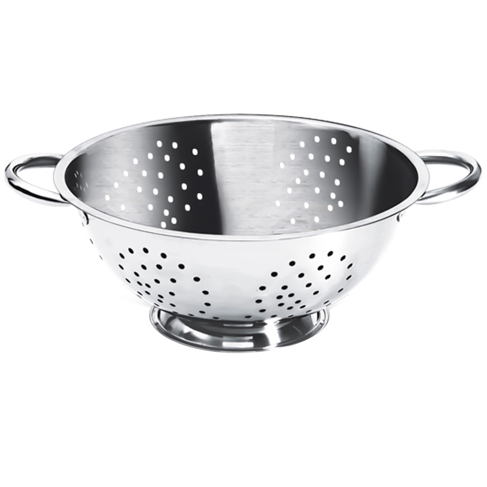ESCORREDOR DE MASSAS INOX COM PE 10X28CM DE Ø