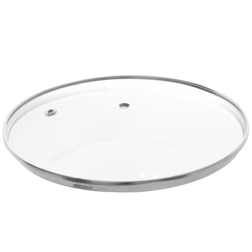 TAMPA DE VIDRO / INOX PARA PANELA 28CM DE Ø