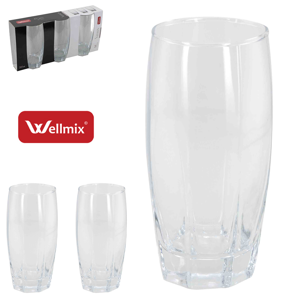 JOGO DE COPO DE VIDRO VERRES COLLECTION COM 3 PECAS 365ML