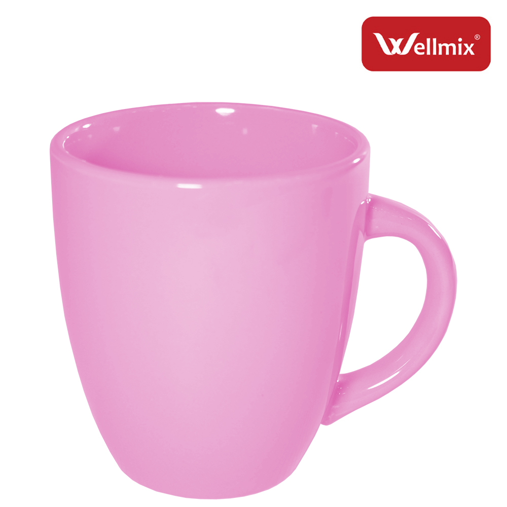 CANECA DE PORCELANA ORCHID ROSA 310ML