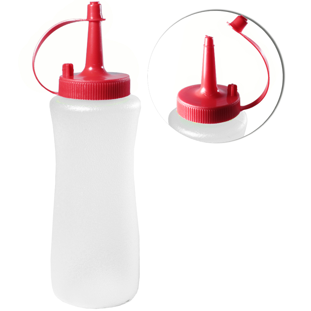 BISNAGA DE PLASTICO ANATOMICA LISA PARA KETCHUP 220ML