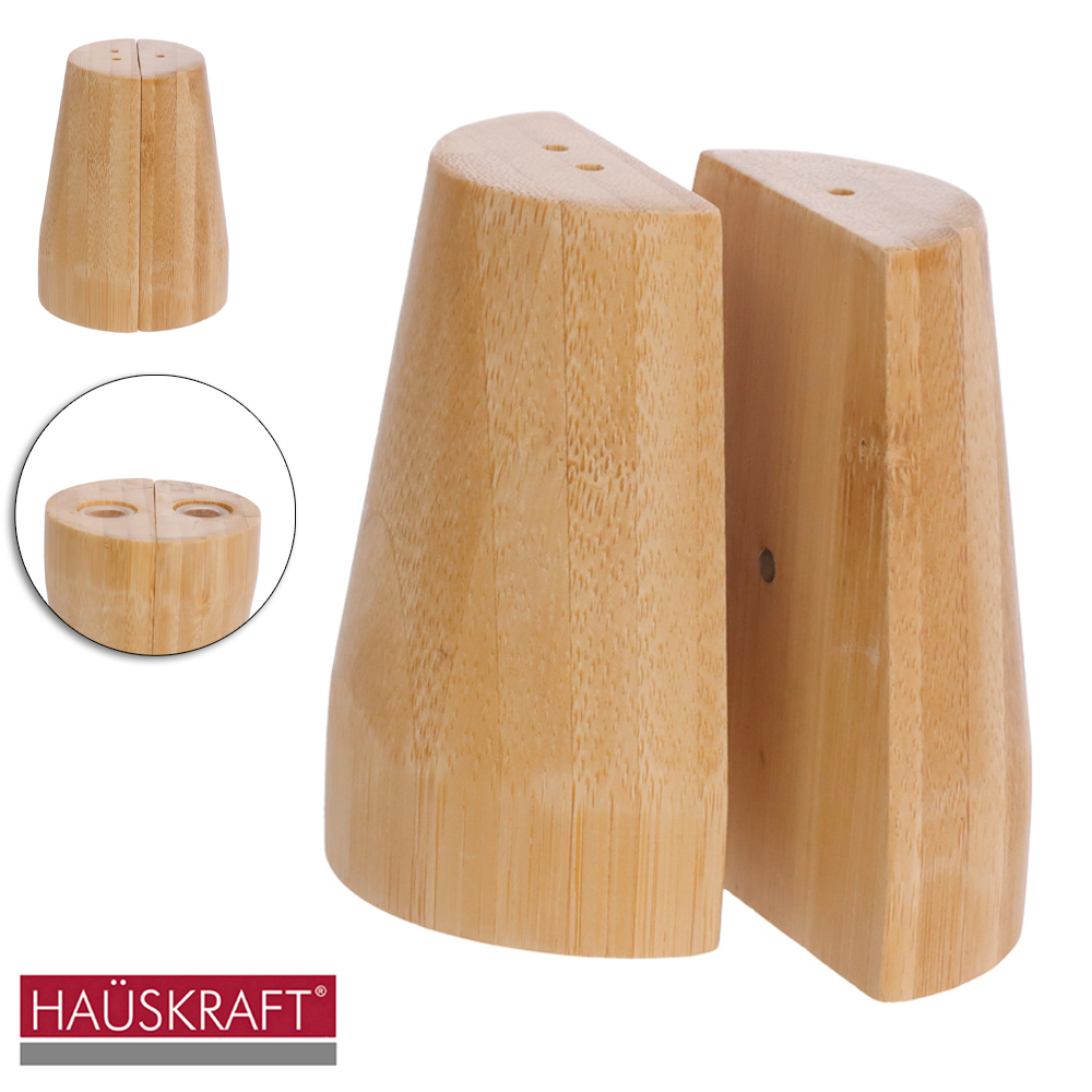 SALEIRO / PIMENTEIRO DE MESA DE BAMBU HAUSKRAFT 14ML