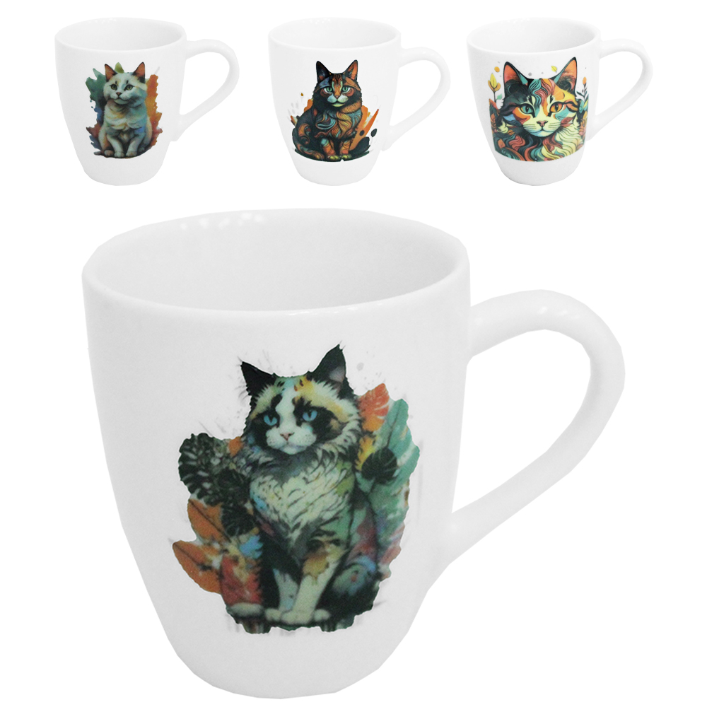 CANECA DE PORCELANA GATO 250ML