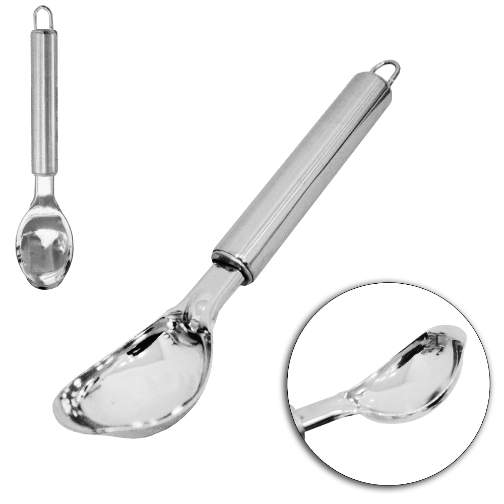 COLHER / CONCHA DE SORVETE DE INOX FACILE 20,2X4CM