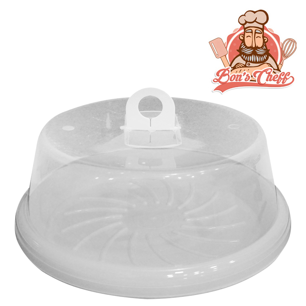 BOLEIRA DE PLASTICO COM TAMPA + ALCA 11X30CM DE Ø BONS CHEFF