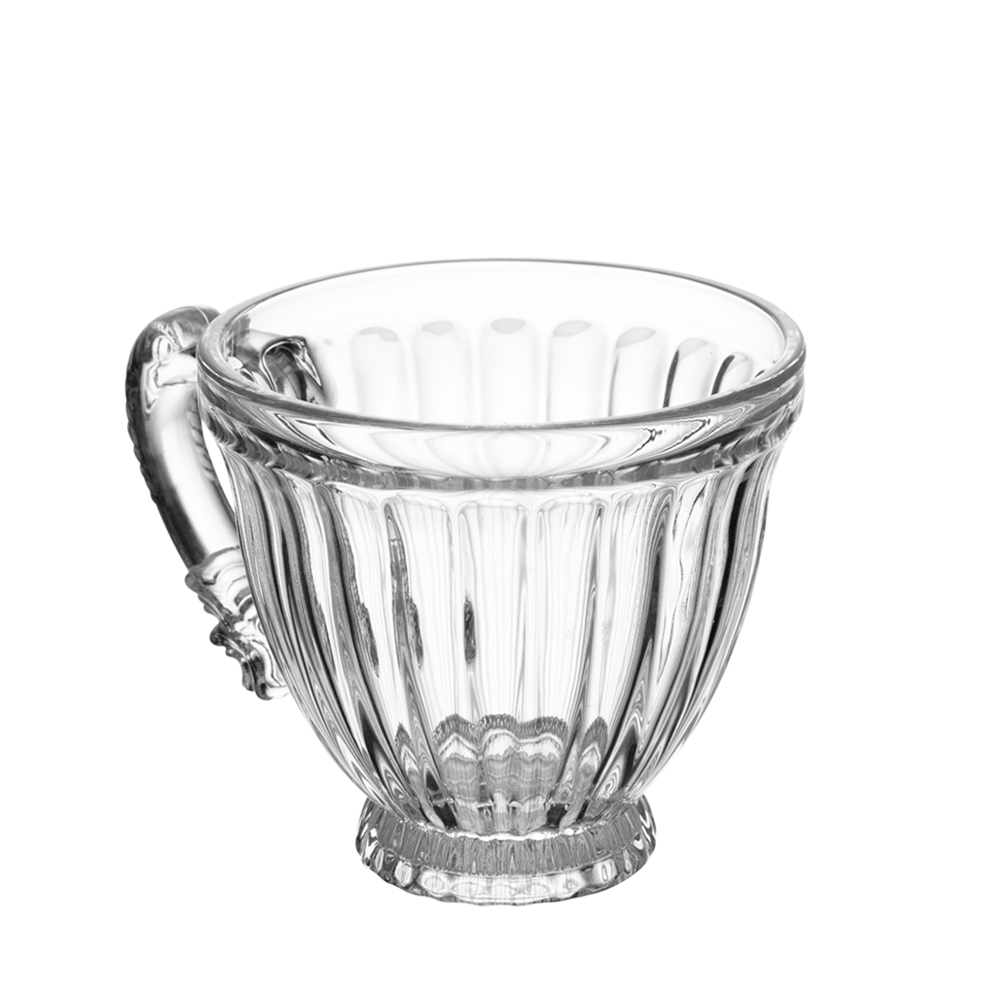 CANECA XICARA DE VIDRO CRISTAL PARA CHA IMPERIAL 240ML