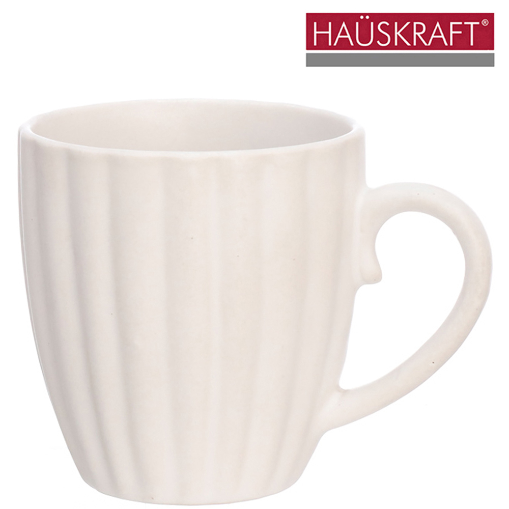 CANECA DE PORCELANA BRANCA BELLA HAUSKRAFT 300ML