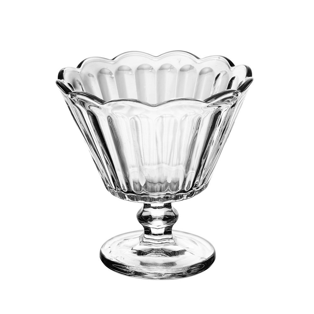 TACA DE VIDRO REDONDA PARA SOBREMESA FLOR 150ML