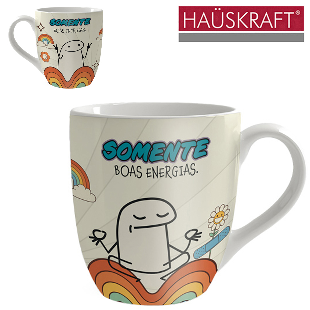 CANECA DE PORCELANA MEME SOMENTE HAUSKRAFT 300ML