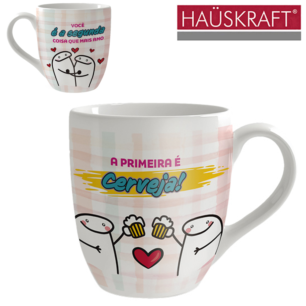 CANECA DE PORCELANA MEME SEGUNDA COISA HAUSKRAFT 300ML