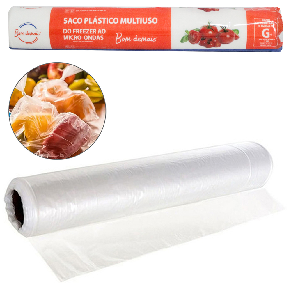 FREEZERPACK / SACO PICOTADO MULTIUSO G 5 KG COM 50 PECAS 28X40CM