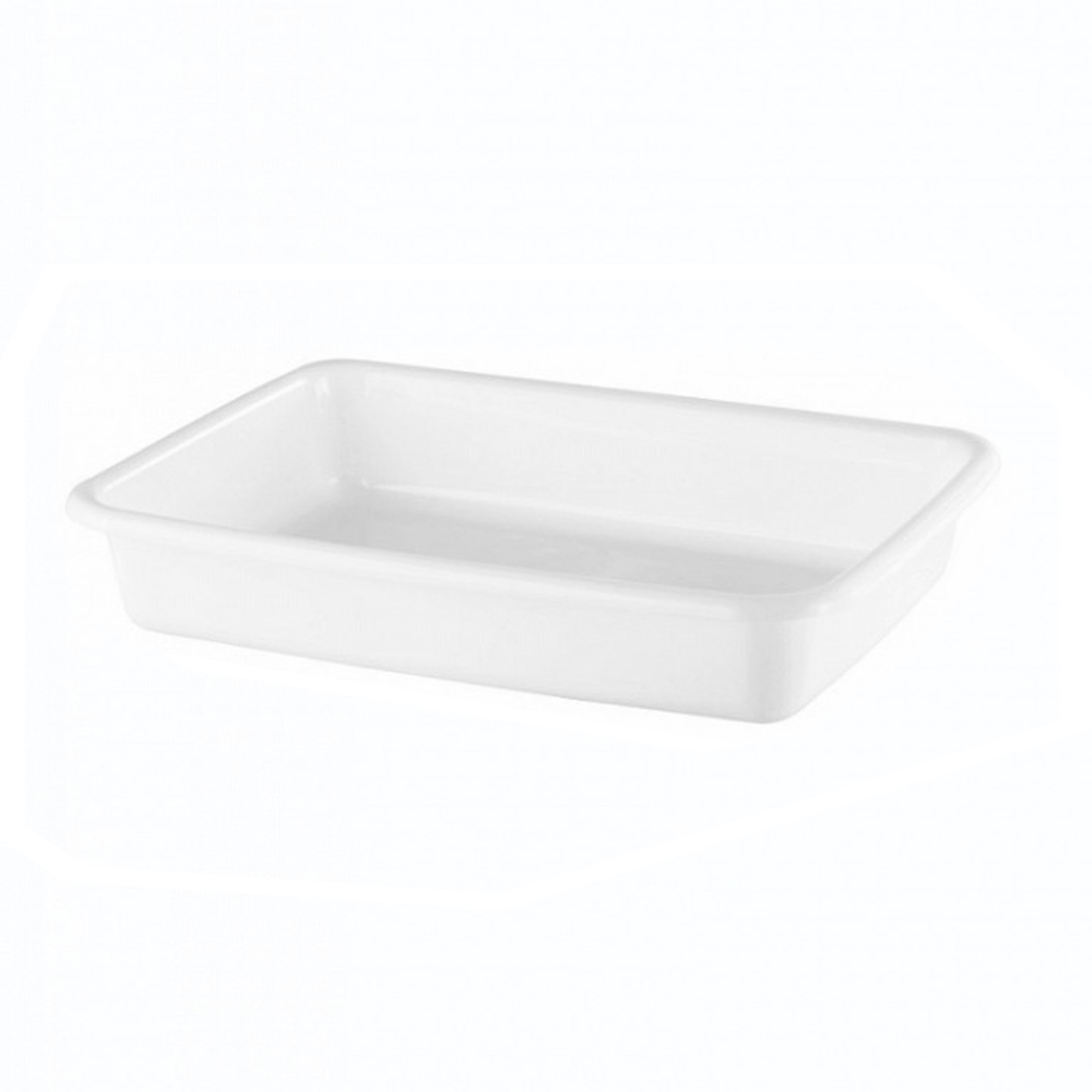 BANDEJA DE PLASTICO RETANGULAR LEITOSA MULTIUSO COM ALCA 5,5L 39,5X28,5X6,5CM 