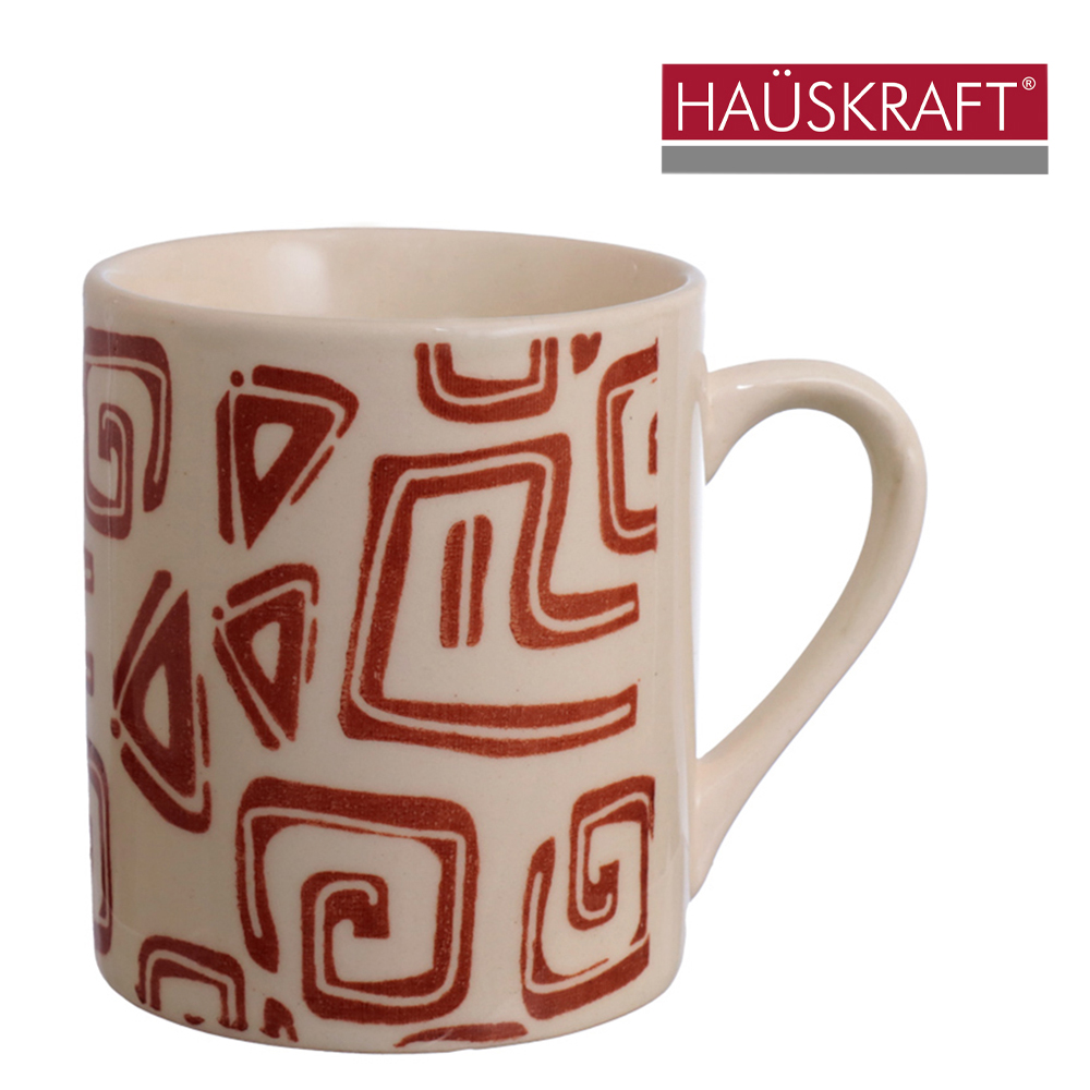 CANECA DE PORCELANA FIGURAS HAUSKRAFT 300ML