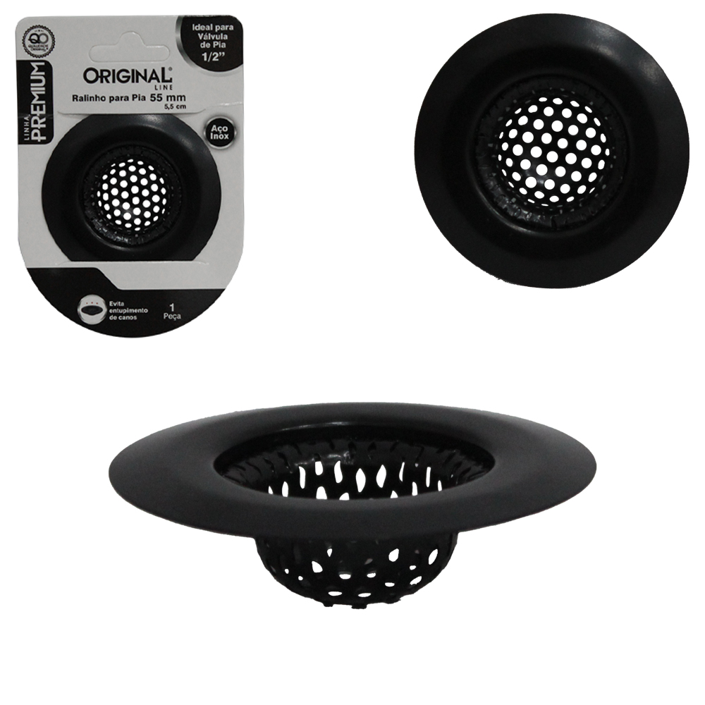 INOX RALO PARA PIA PEQUENO BLACK PREMIUM 5,5C MØ ½'' 